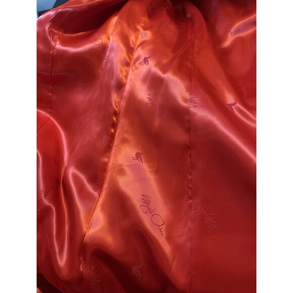 Sigrid Olsen Midi Coat Velvet Red Button Up Overcoat Sz Small #1078 - Picture 6 of 13